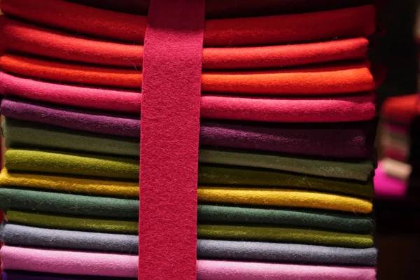 Different Color Felt Fabric Detail Germany — Stock Photo, Image