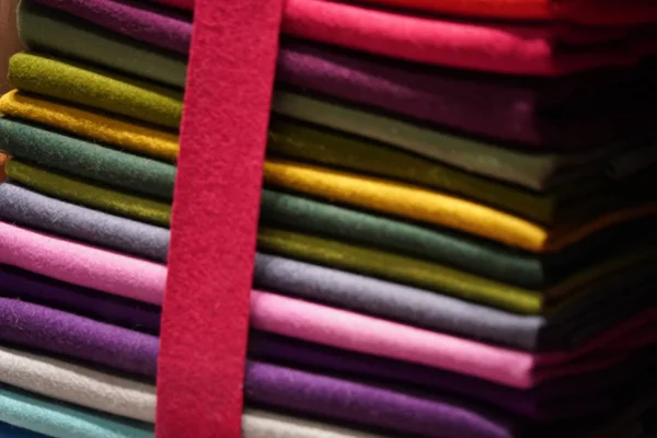 Different Color Felt Fabric Detail Germany — Stock Photo, Image