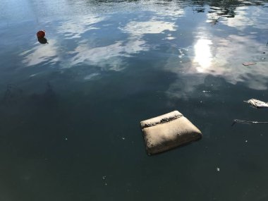 Fırtına kasırga Rapallo, Liguria, İtalya tarafından tahrip Yatlar