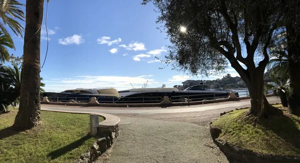 Yachts Förstördes Storm Orkan Rapallo Ligurien Italien — Stockfoto