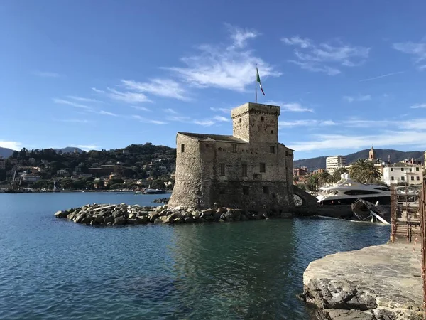 Iates Destruídos Por Furacão Tempestade Rapallo Ligúria Itália — Fotografia de Stock