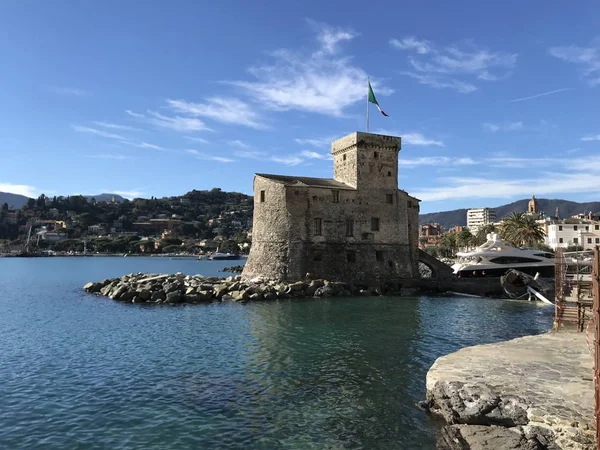 Yachts Förstördes Storm Orkan Rapallo Ligurien Italien — Stockfoto