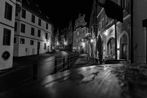 Баварский Средневековый Городок Ночью Мюнхене — стоковое фото