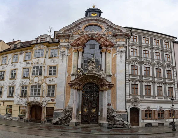 Asam Kościół Barokowy Monachium — Zdjęcie stockowe