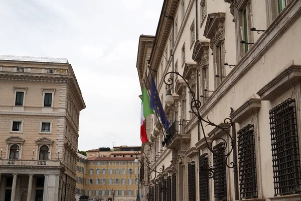 Palazzo Montecitorio Ist Ein Palast Rom Und Der Sitz Der — Stockfoto