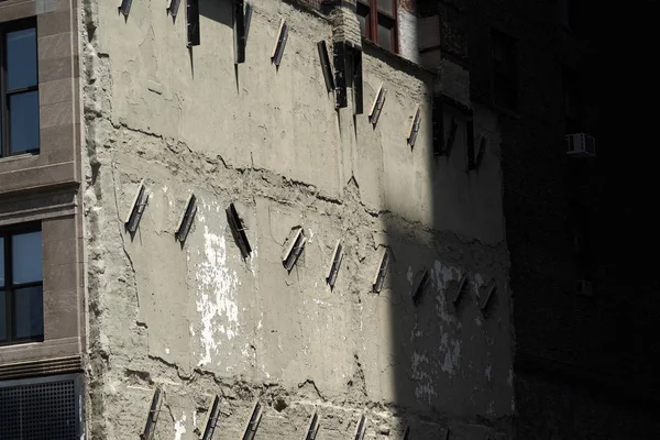 New York Manhattan Skyscrapers Condo Old Building Detail — Stock Photo, Image