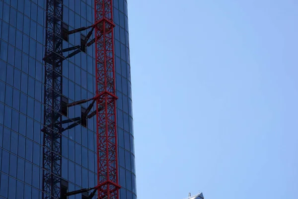 正在建设中的纽约摩天大楼 — 图库照片