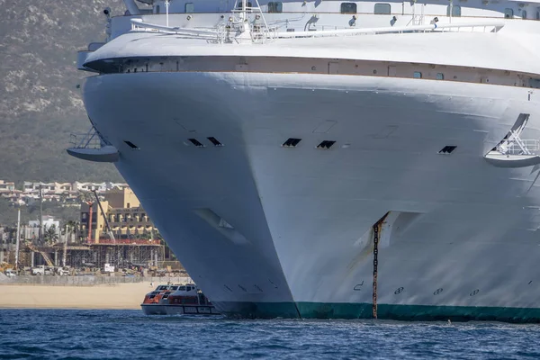 cruise ship prow bow detail in cabo san lucas mexico