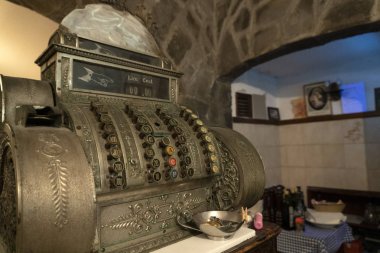 Eski kasa vintage ayrıntı antik kadar kapatın