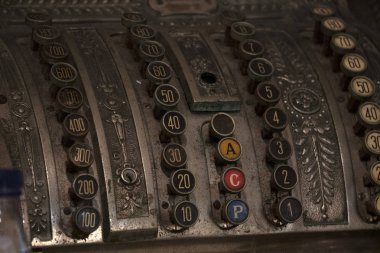 Eski kasa vintage ayrıntı antik kadar kapatın