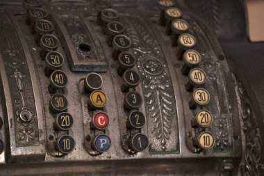 Eski kasa vintage ayrıntı antik kadar kapatın