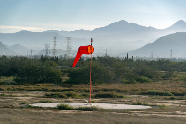 airport wind speed red sign direction