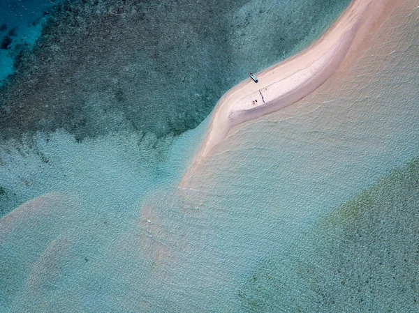 Maldivas Agua Turquesa Vista Aérea Panorama Paisaje — Foto de Stock