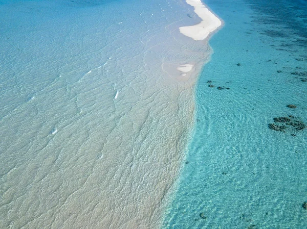 Maldive Acqua Turchese Vista Aerea Panorama Paesaggio — Foto Stock