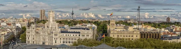 Madrid España aeriel panorama del paisaje urbano — Foto de Stock