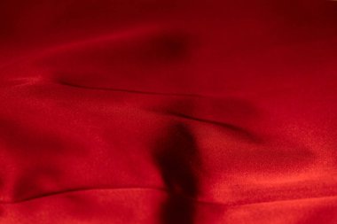 Kırmızı kadife kumaş doku arka plan