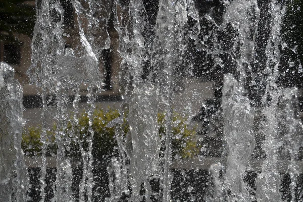 Fontaine éclaboussure détail de l'eau fermer — Photo