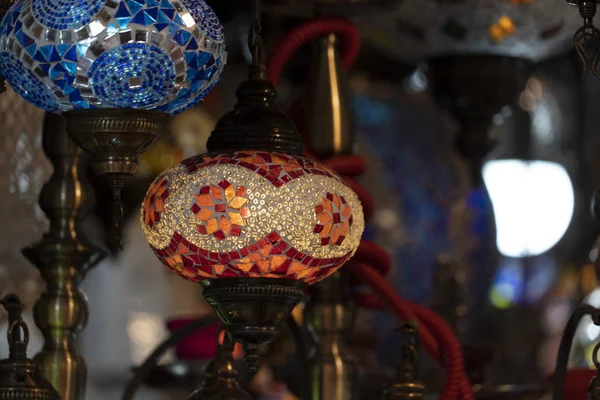 Arabic glass colorful lamp lantern
