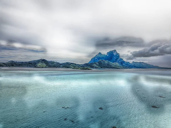 Bora Bora hava manzara fransız polinezyası — Stok fotoğraf