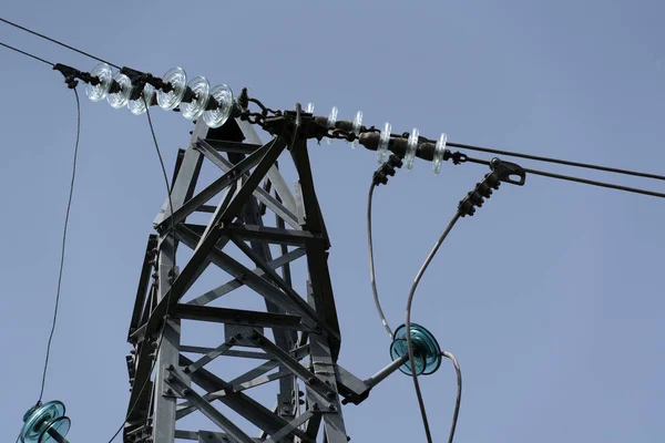 Hoogspanningskabel detail — Stockfoto