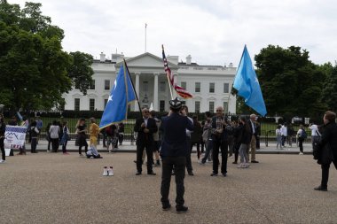 Washington Dc, ABD - 26 Nisan 2019 - Beyaz Saray'da Trump'a Karşı Gösteri