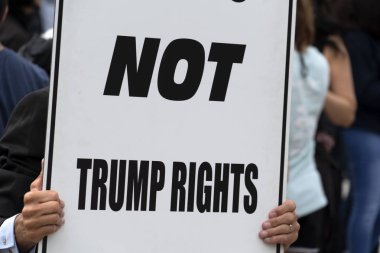 Washington Dc, ABD - 26 Nisan 2019 - Beyaz Saray'da Trump'a Karşı Gösteri