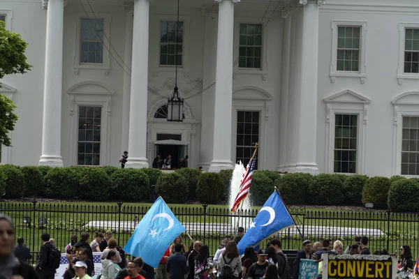 Washington DC, USA-kwiecień 26 2019-Demonstracja przeciwko Trump w białym domu — Zdjęcie stockowe