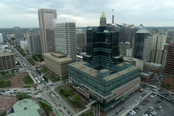 BALTIMORE, USA - APRIL 25 2019 - Town traffic jam in rush hour — Stock Photo, Image