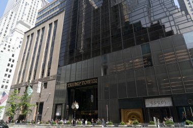 New York - Abd - 5 Mayıs 2019 - Trump Tower'dakiler 