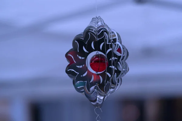 Wind chime with stone — Stock Photo, Image