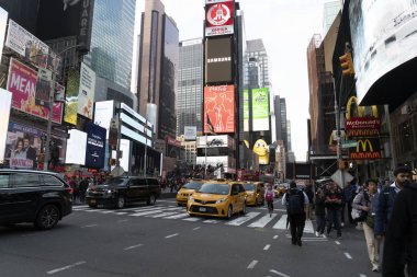 New York, Abd - 5 Mayıs 2019 - Şehir sokakları trafik sıkışıklığı