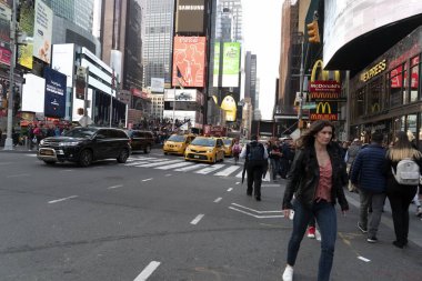 New York, Abd - 5 Mayıs 2019 - Şehir sokakları trafik sıkışıklığı