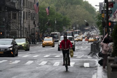 New York, Abd - 5 Mayıs 2019 - Şehir sokakları trafik sıkışıklığı