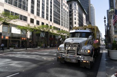 New York, Abd - 5 Mayıs 2019 - Şehir sokakları trafik sıkışıklığı