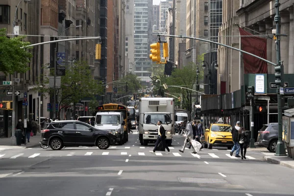 NOVA IORQUE, EUA - MAIO 5 2019 - Engarrafamento congestionado de ruas da cidade — Fotografia de Stock