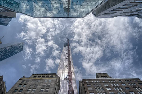 Nova Iorque novos arranha-céus em construção — Fotografia de Stock