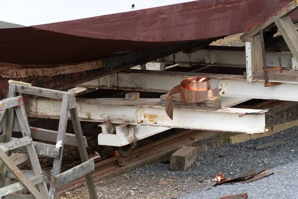 Old shipyard carpentery works — Stock Photo, Image