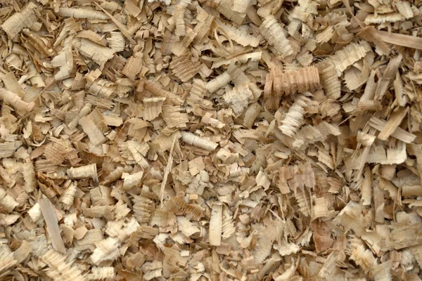 Pedaços de madeira em detalhe serraria — Fotografia de Stock
