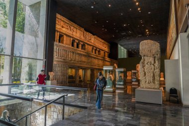 Mexico City, Meksika - 31 Ocak 2019 - Mexico City Antropoloji Müzesi