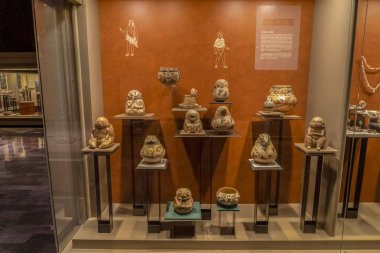 Mexico City, Meksika - 31 Ocak 2019 - Mexico City Antropoloji Müzesi