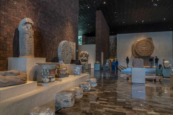 Мехіко, Мексика-Січень 31 2019-Музей міста Мехіко антропологія — стокове фото