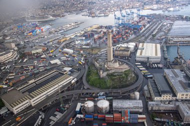 fener deniz feneri ceneviz şehir havadan görünümü 