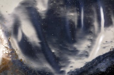 Eski antik buz makro yakın yukarı