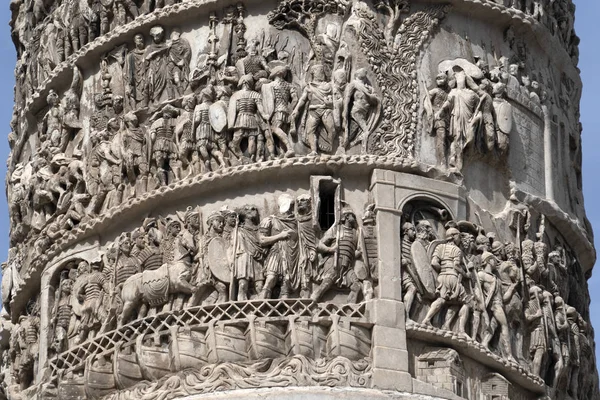 Marco Aurelio Column in Rome Piazza Colonna Place — Stock Photo, Image