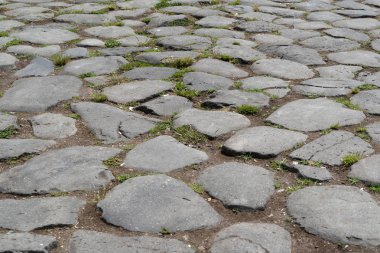 roma'da eski taş roma yolu
