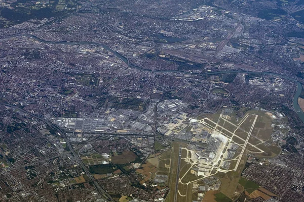 Панорама лондонського аерофотозйомки з літака — стокове фото