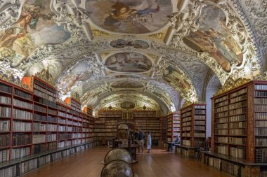 Prag, 15 Temmuz 2019 - Strahov Manastırı Tarihi Kütüphanesi