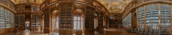 PRAGUE, JULY 15 2019 - Historical library of Strahov Monastery in Prague — Stock Photo, Image