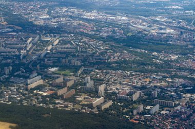Prag havadan görünüm panoraması