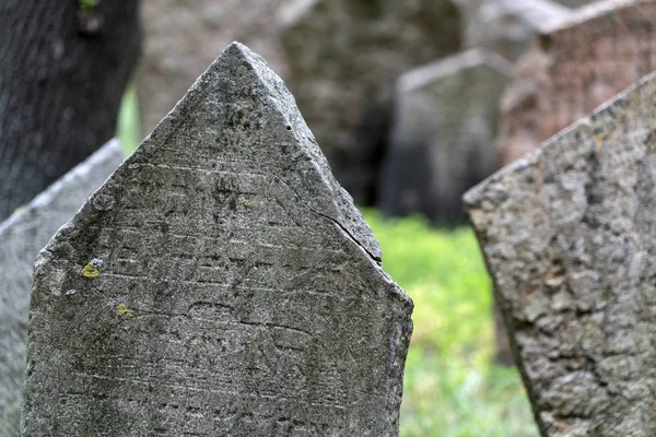 Jewish old cemetery in prague — Stock Photo, Image